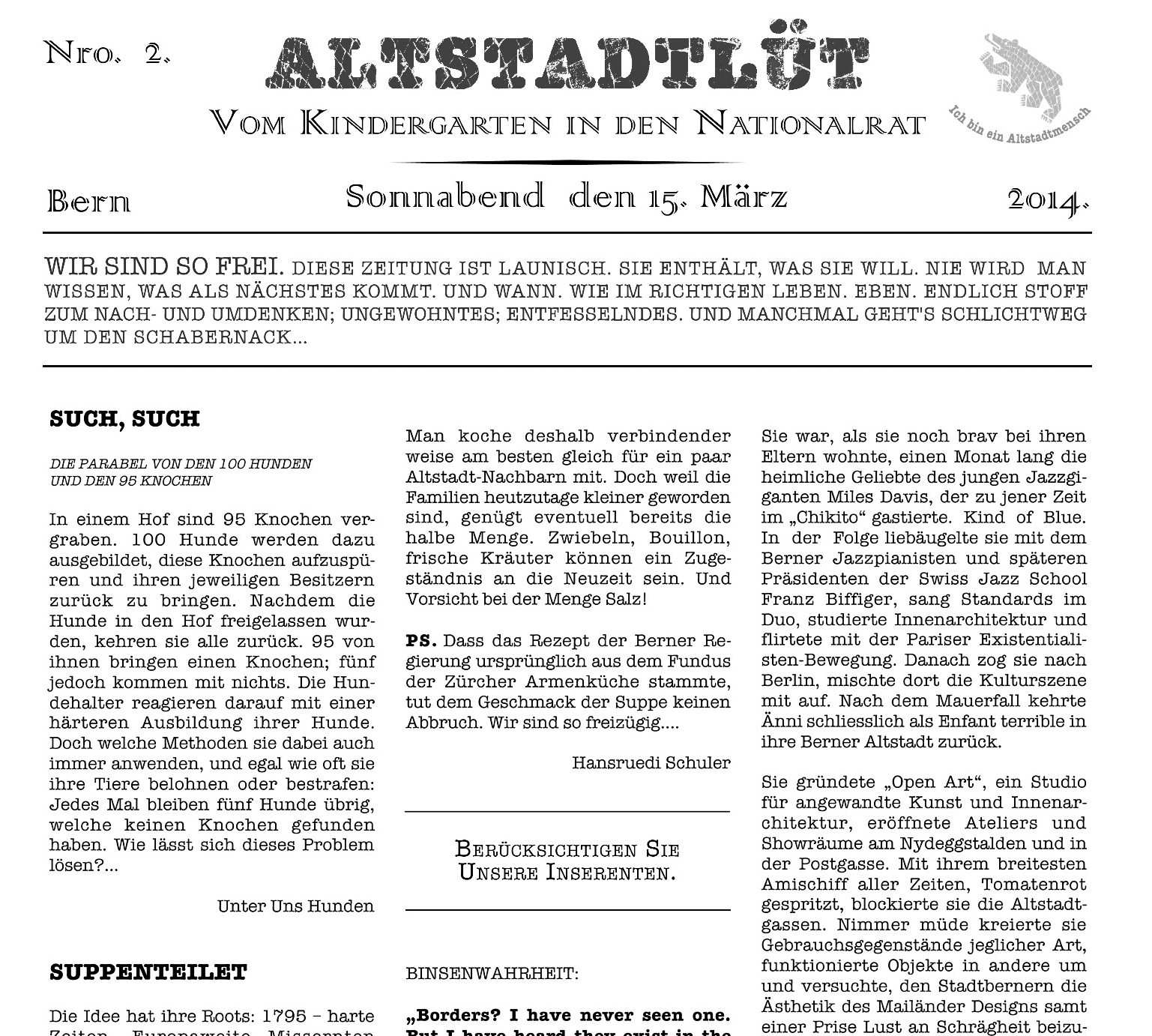 Wandzeitung Nr2 - Altstadtlt